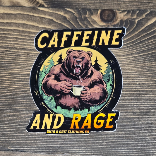 Caffeine and Rage Sticker