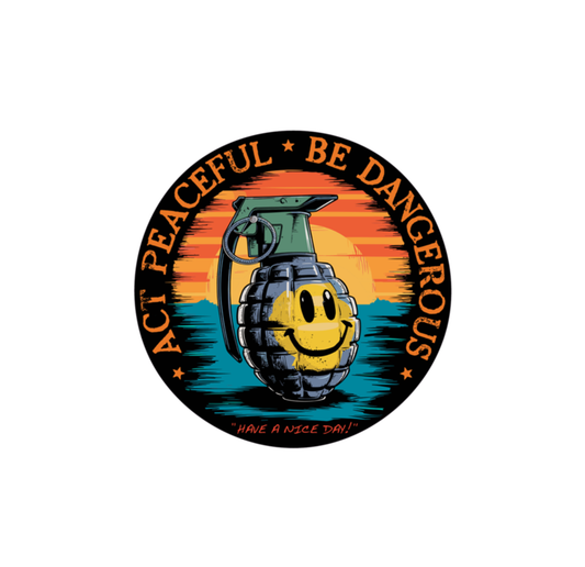 Act Peaceful Sticker